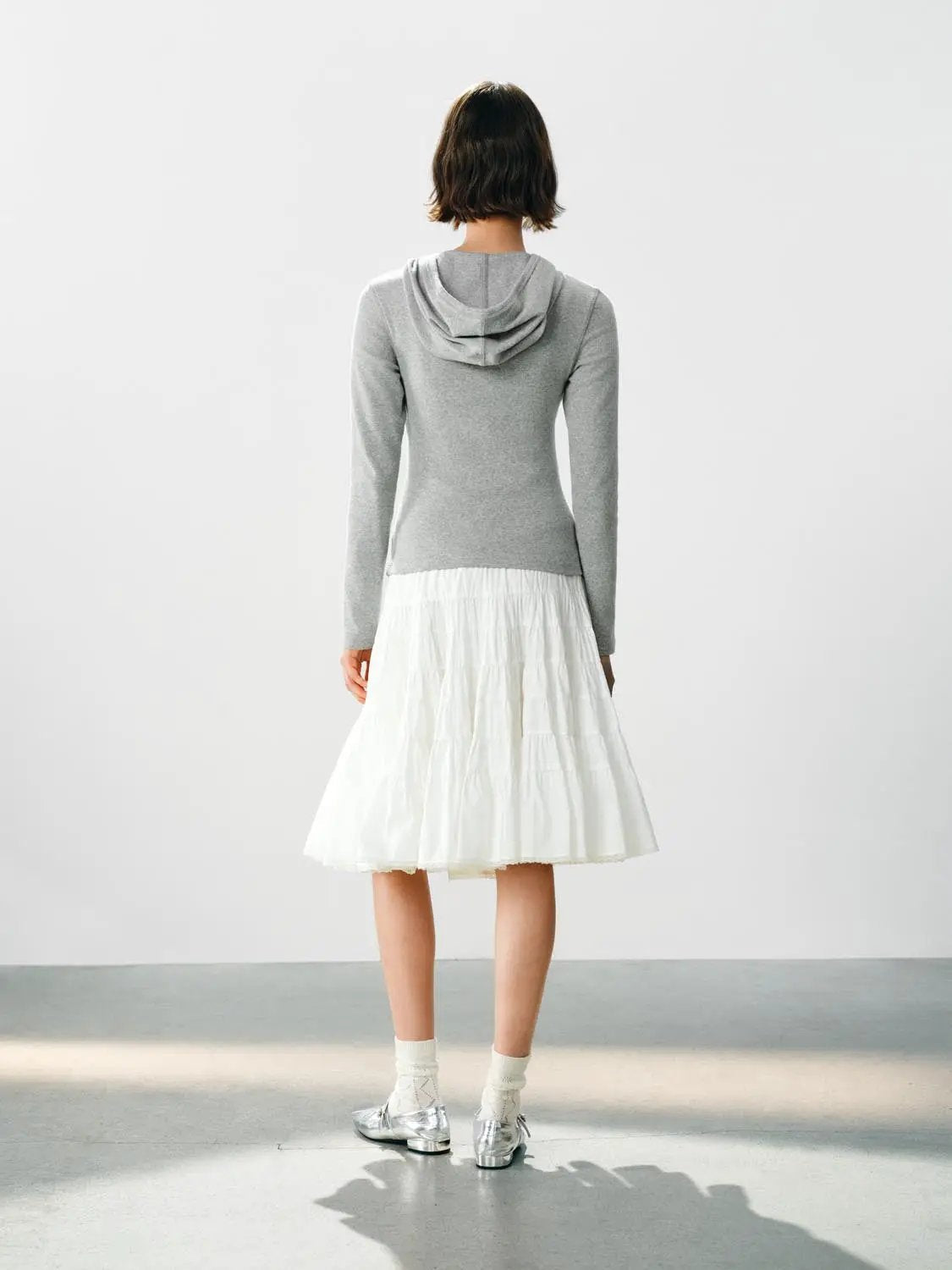 Embroidered Button Front Long Sleeve Cotton Blend Pullover