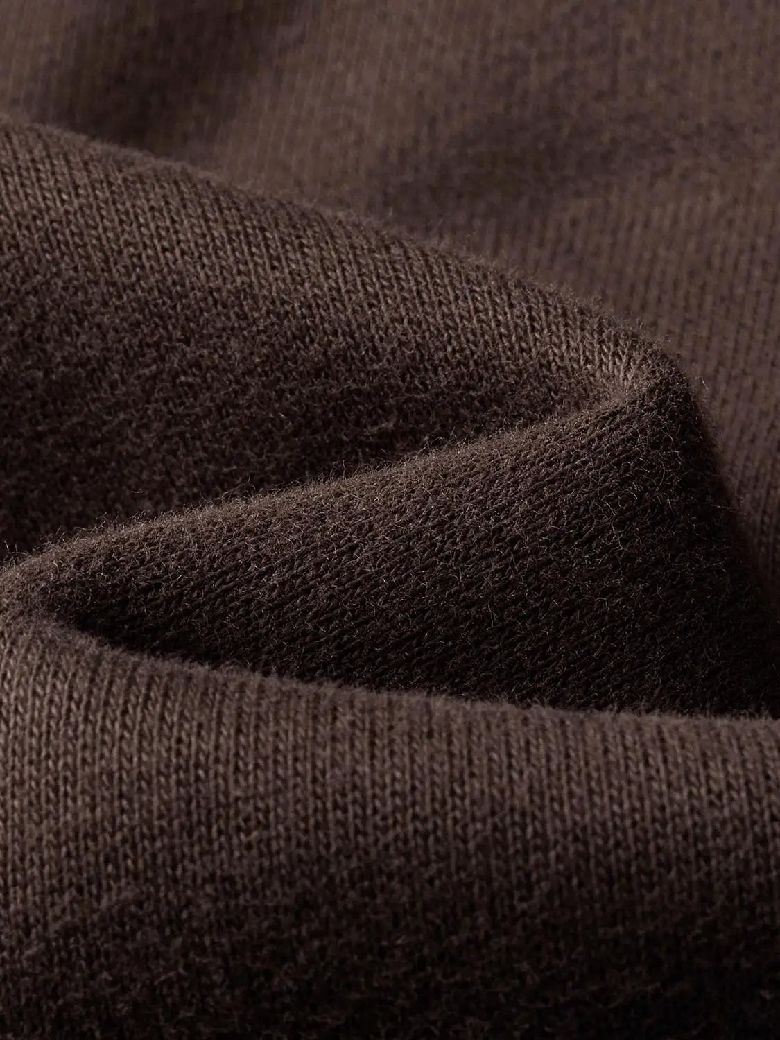 Cropped Ribbed Half-Zip Long Sleeve Cotton Blend Sweatshirt