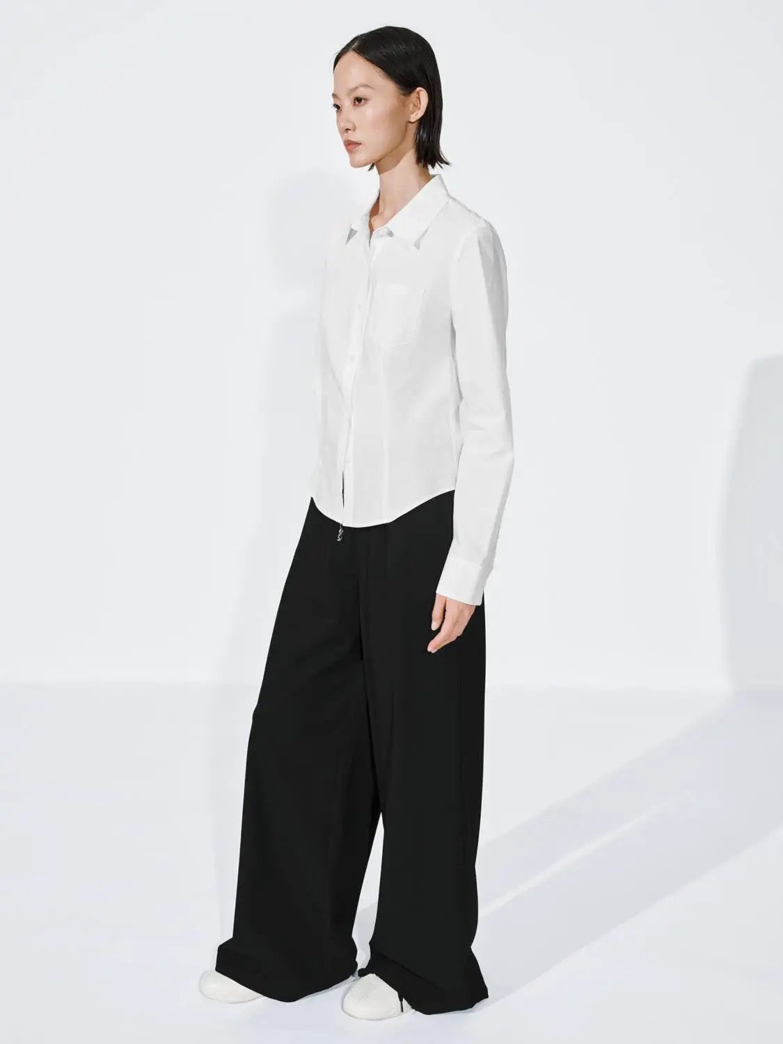 Drawstring Waist Loose Wide Leg Casual Sweatpants