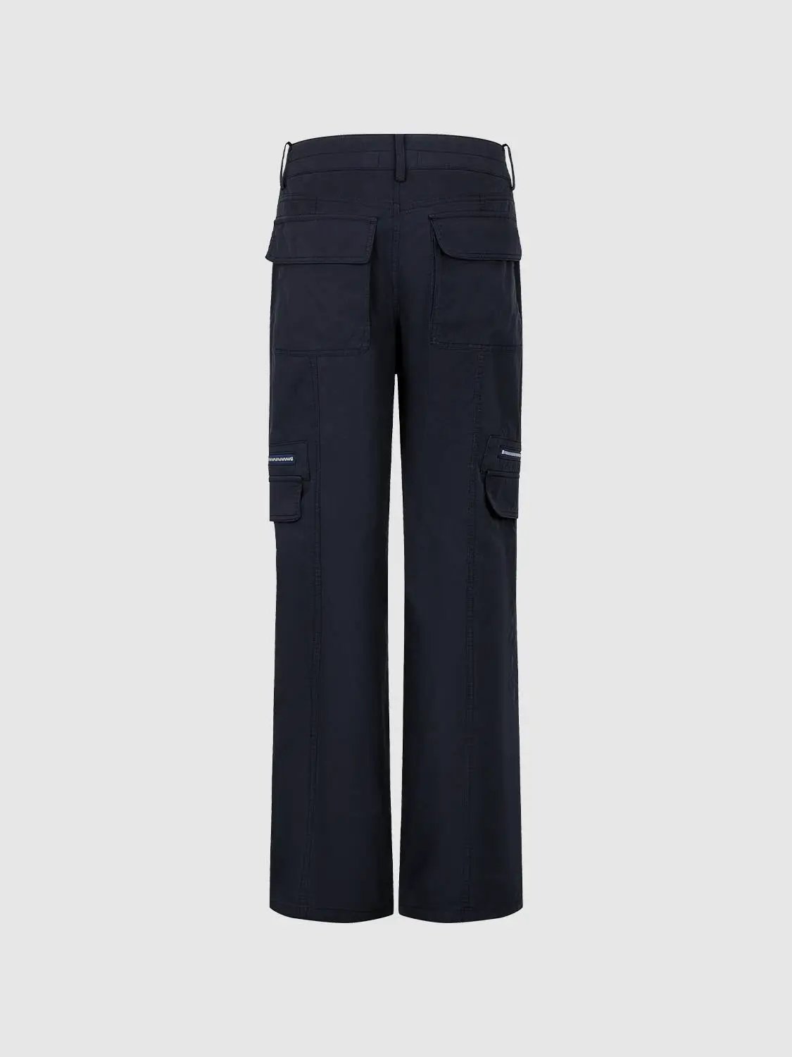 Wide-Leg Cargo with Utility Pockets Pants