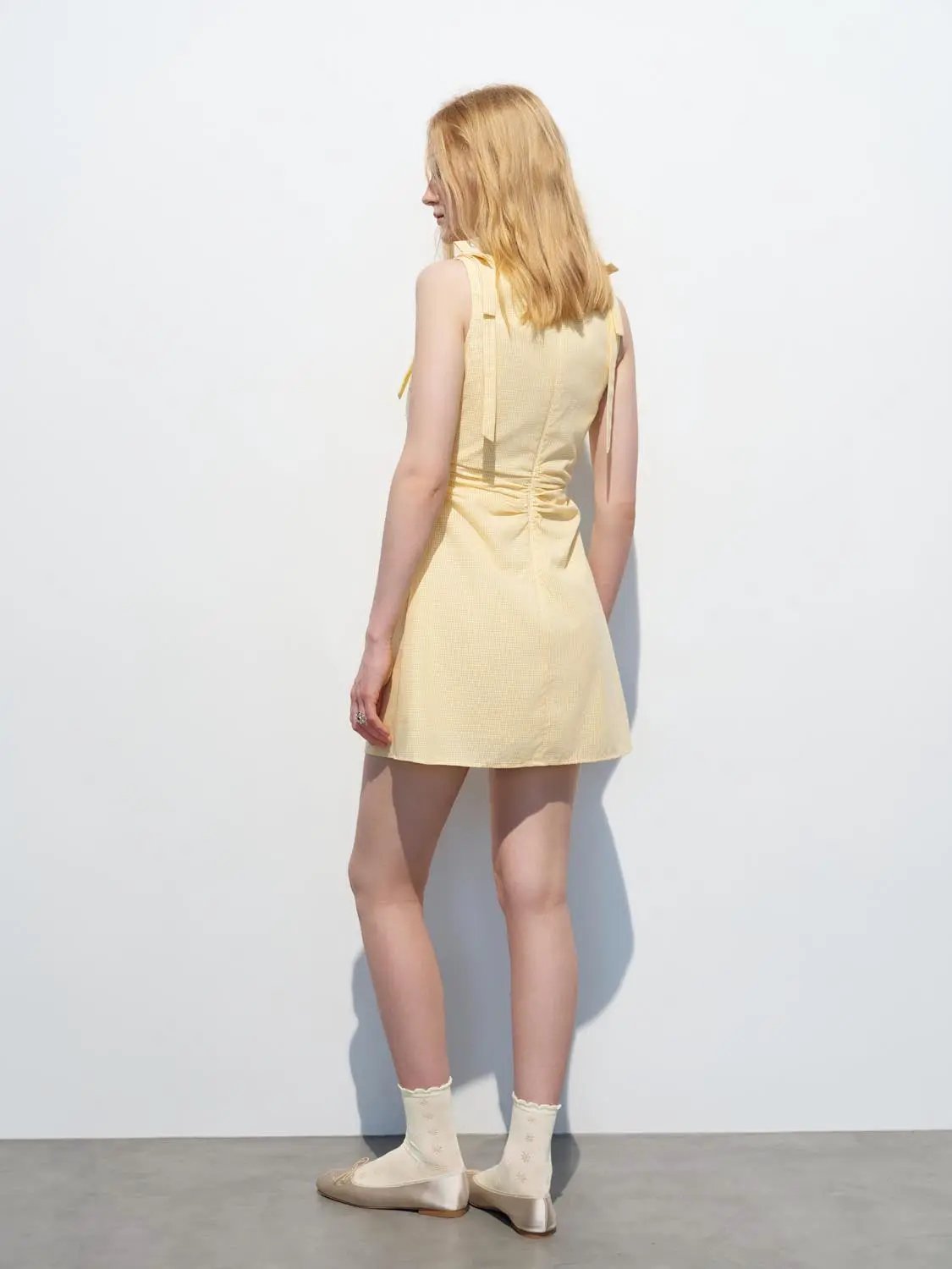 Subtle Stretch Sleeveless A-Line Mini Dress