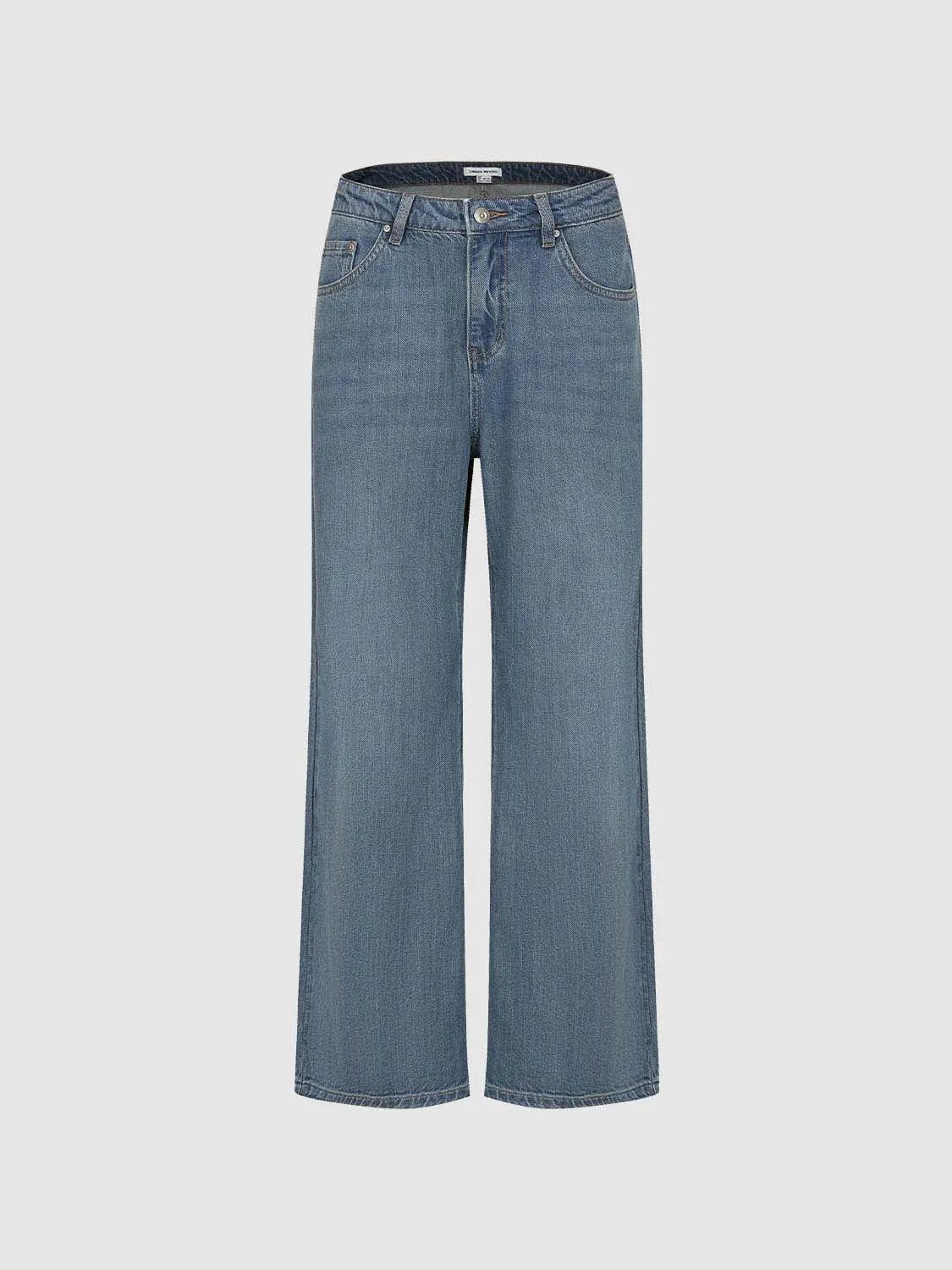 Comfortable Flattering Fit Wide Leg Denim Jeans