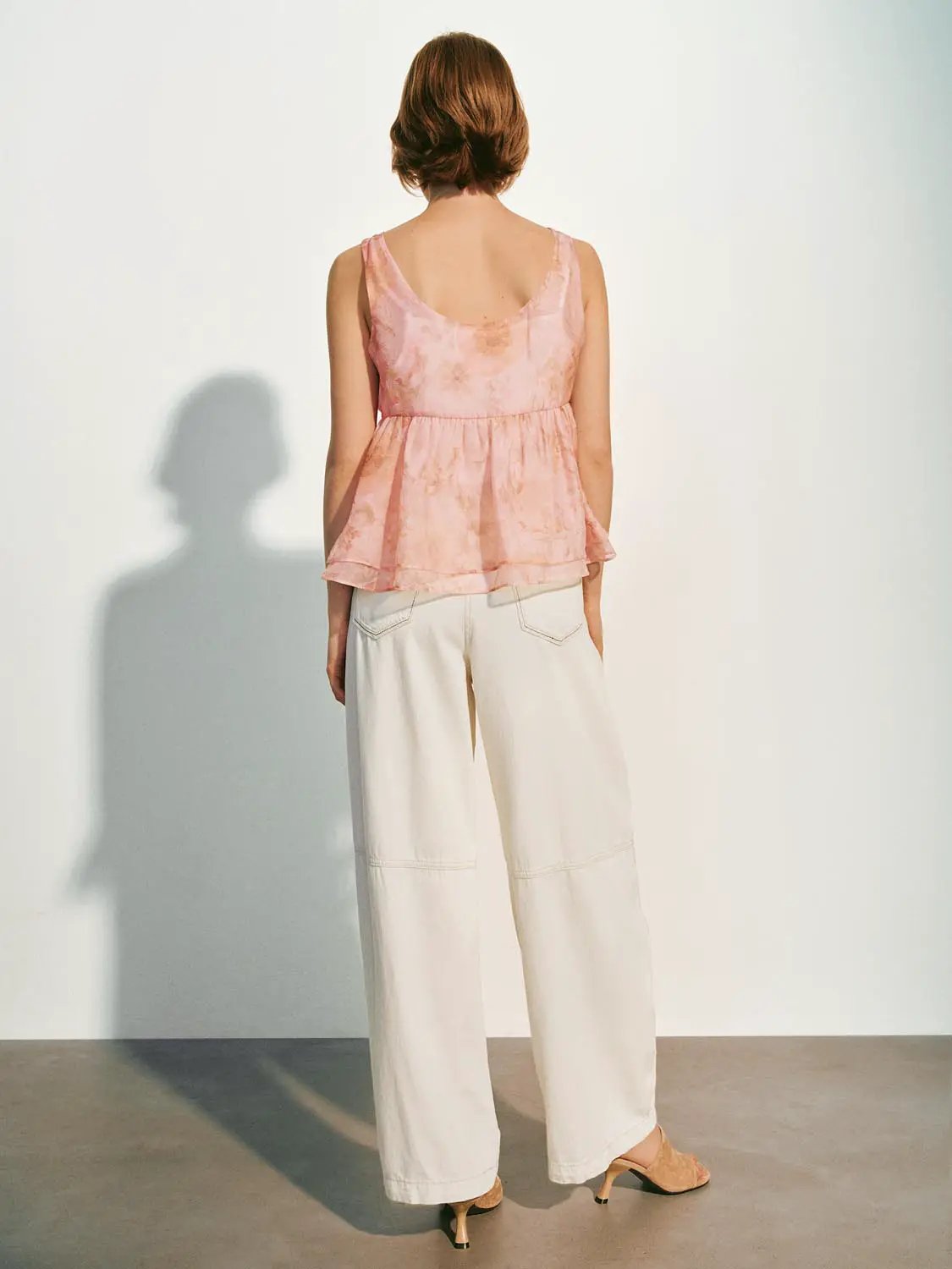 Loose Fit Wide-Leg Cotton Lyocell Soft Pants