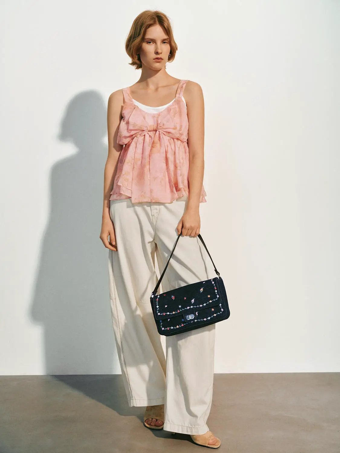 Loose Fit Wide-Leg Cotton Lyocell Soft Pants