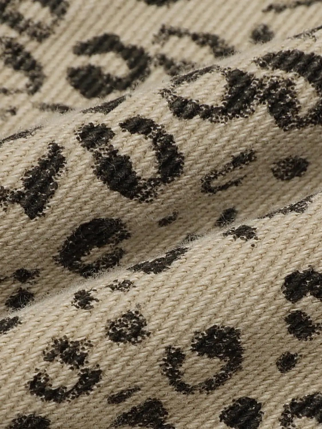 Leopard Print Wide-leg Cotton Blend Pants