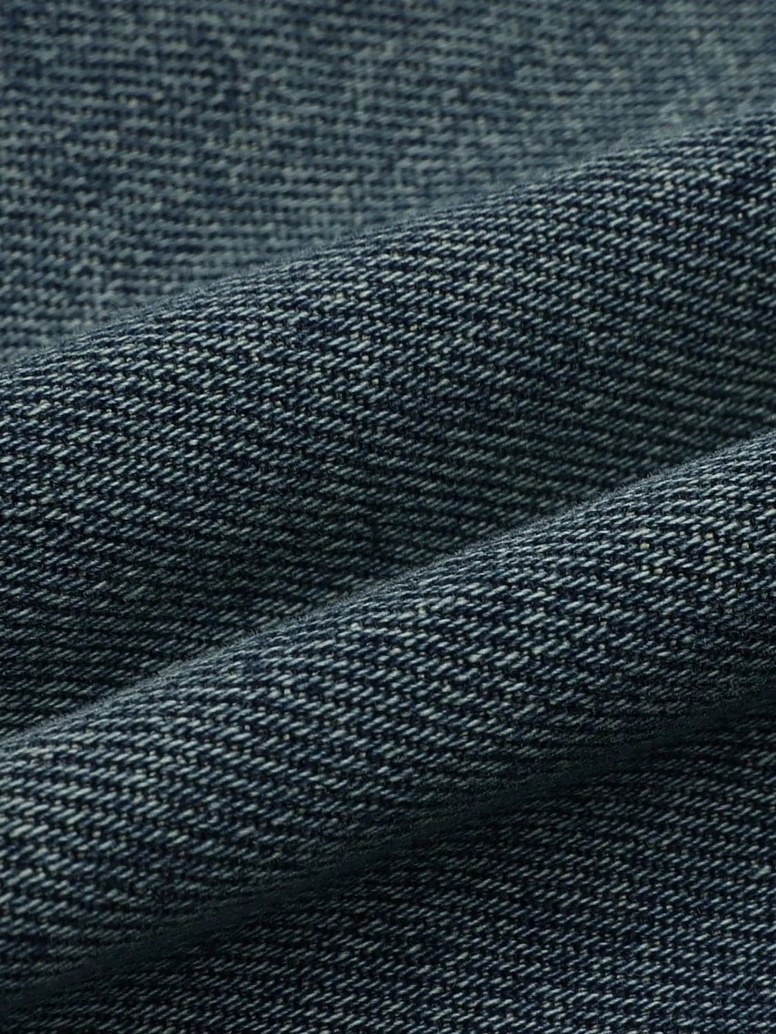 Vintage Washed Wide-leg Mid-rise Cotton Blend Jeans