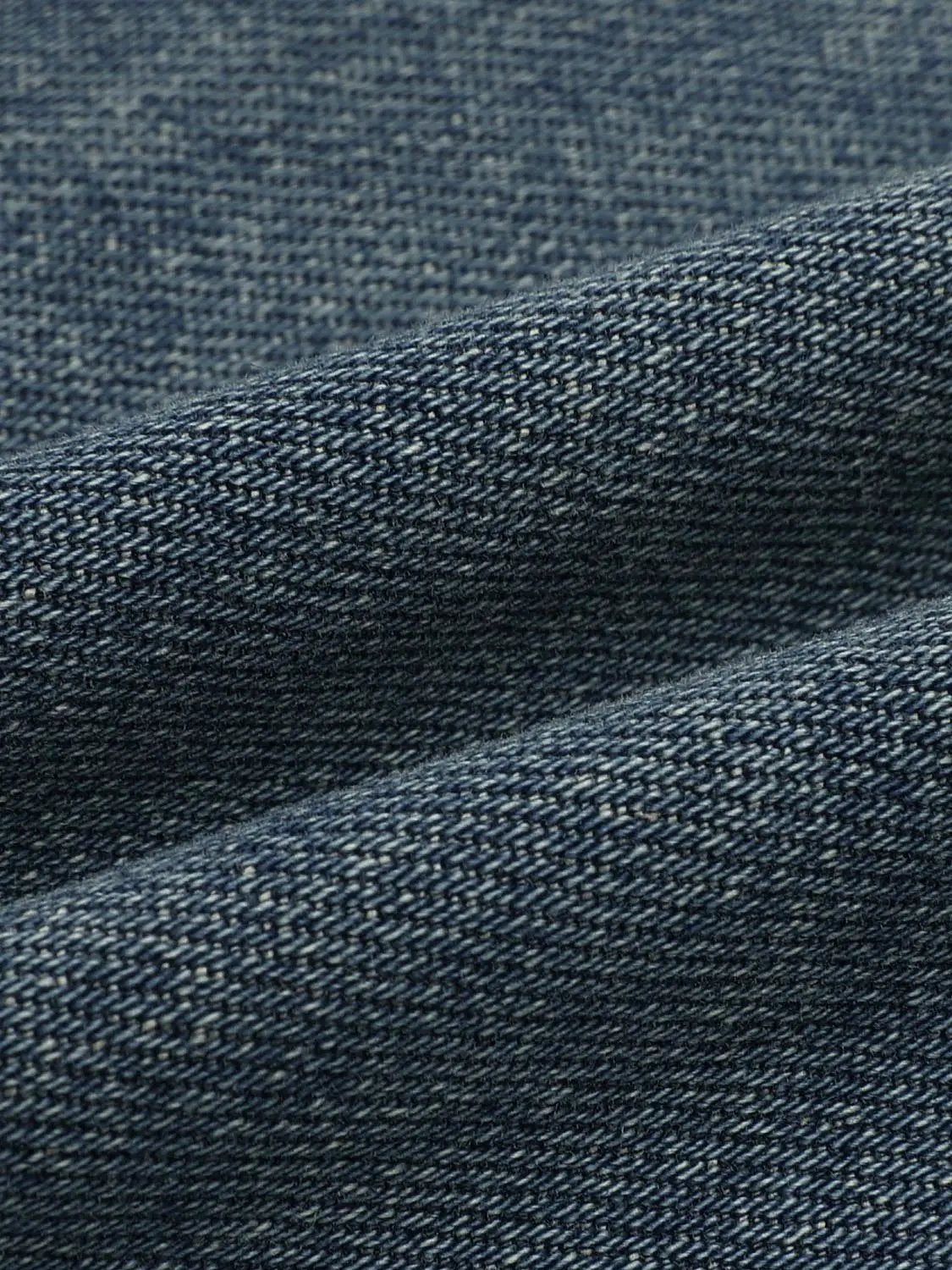 Mid-rise Wash Wide-leg Cotton Jeans