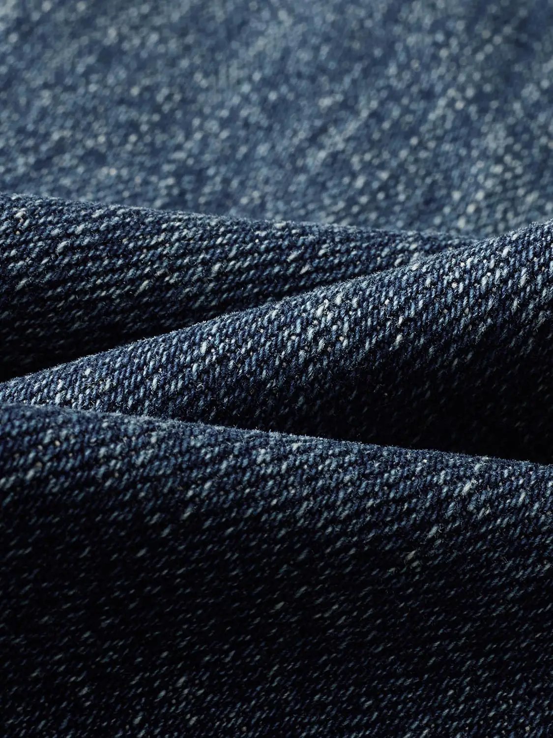 Double Button Wash Cotton Wide-leg Jeans