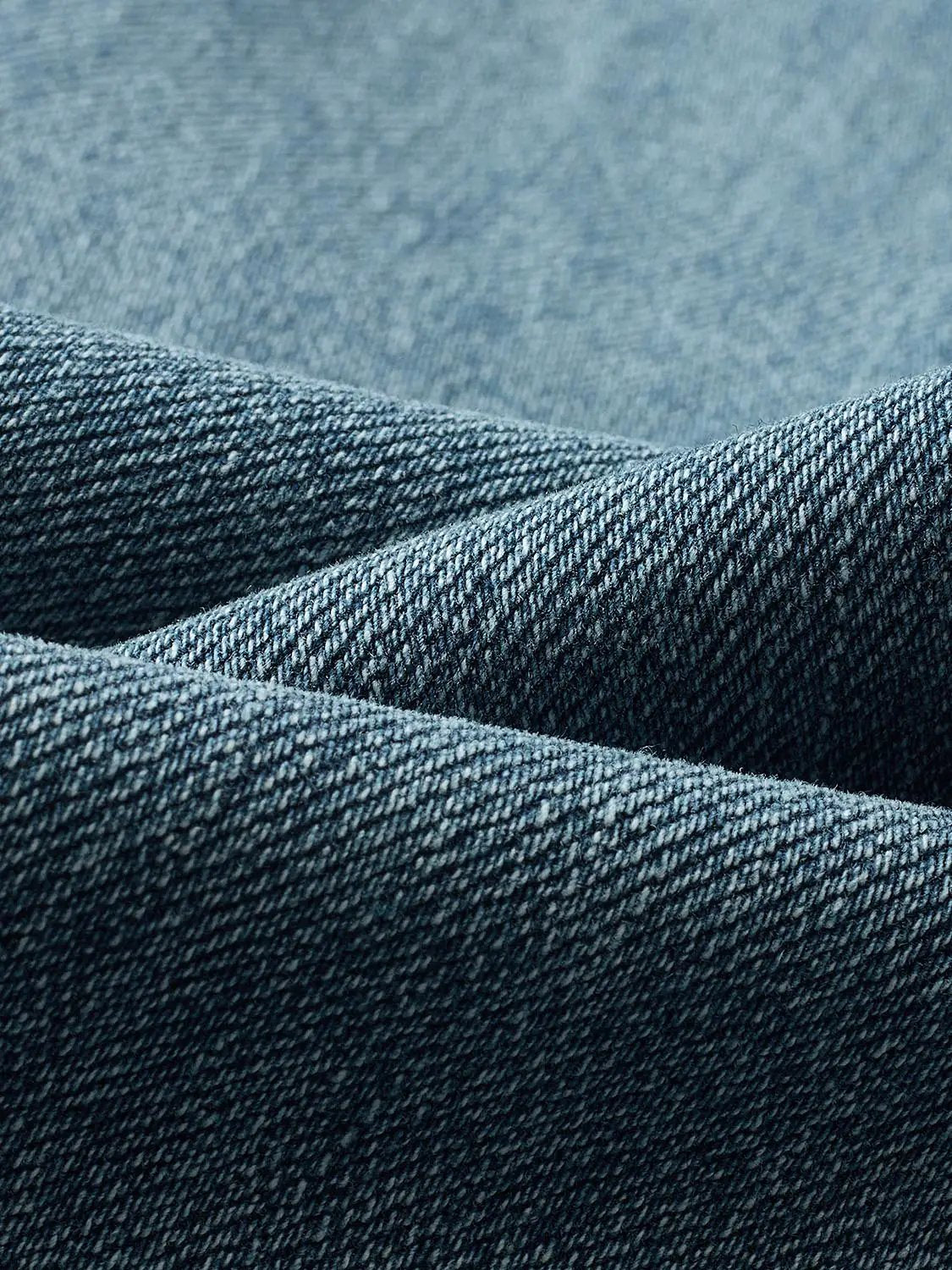 Washed High-waisted Wide-leg Cotton Blend Jeans