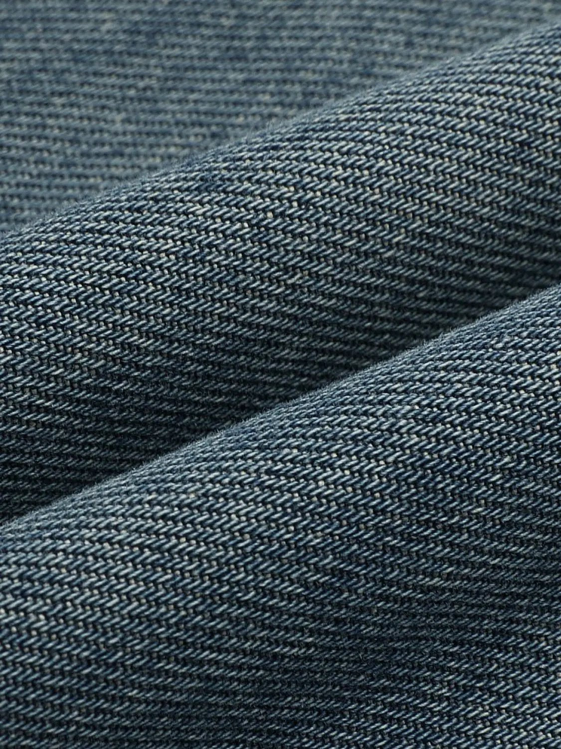 Mid-rise Wide-leg Stretch Cotton Blend Jeans