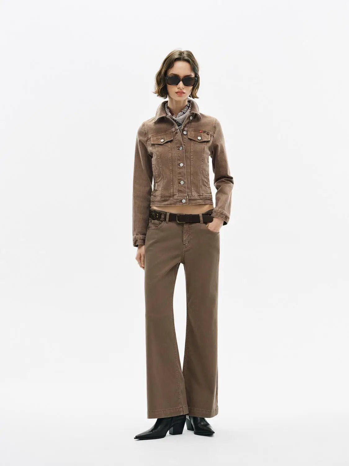 Long Sleeve Cotton Button Trucker Jacket