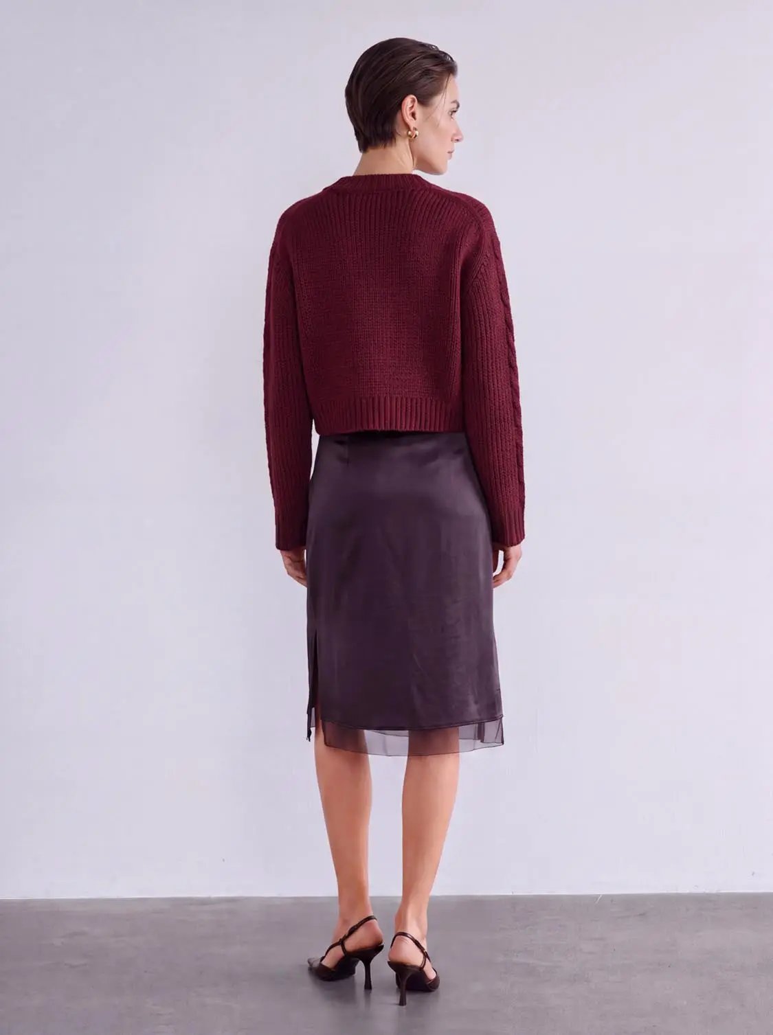Button Up Cable Knitted Cardigans