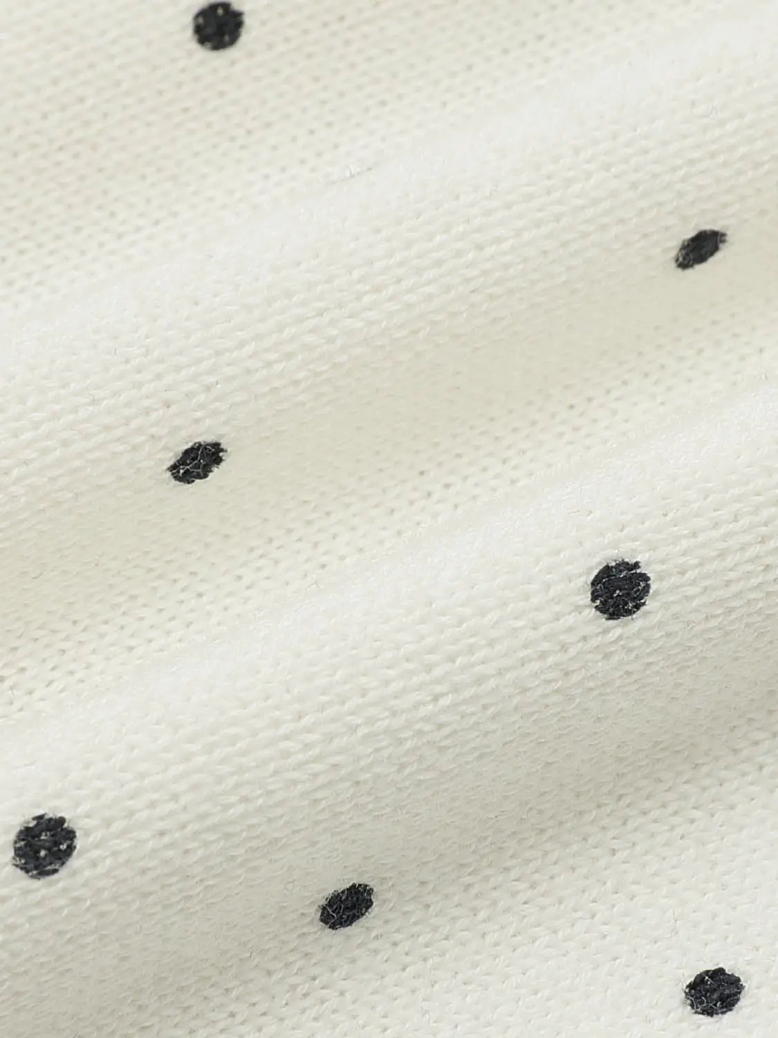 Polka Dot Knit Cotton Cardigan