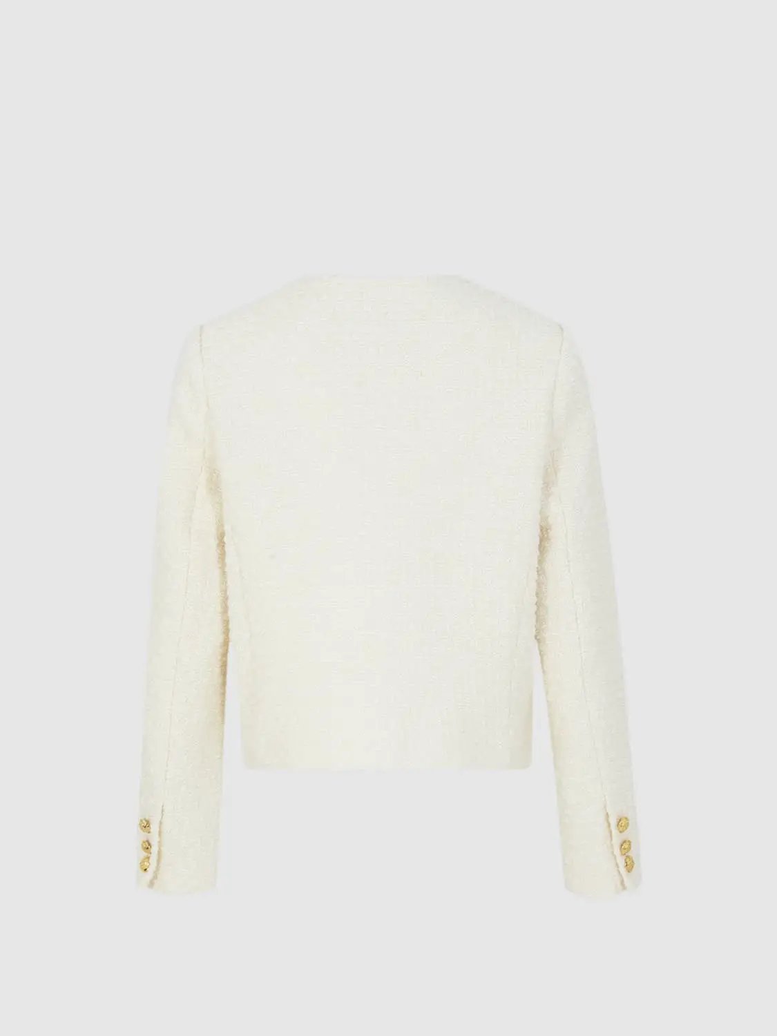 Multi-Pocket Tweed Jacket