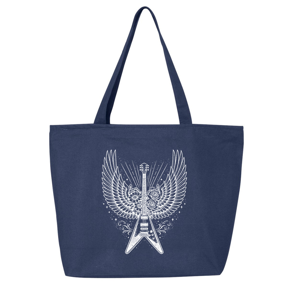 Blues Angel Zippered Tote