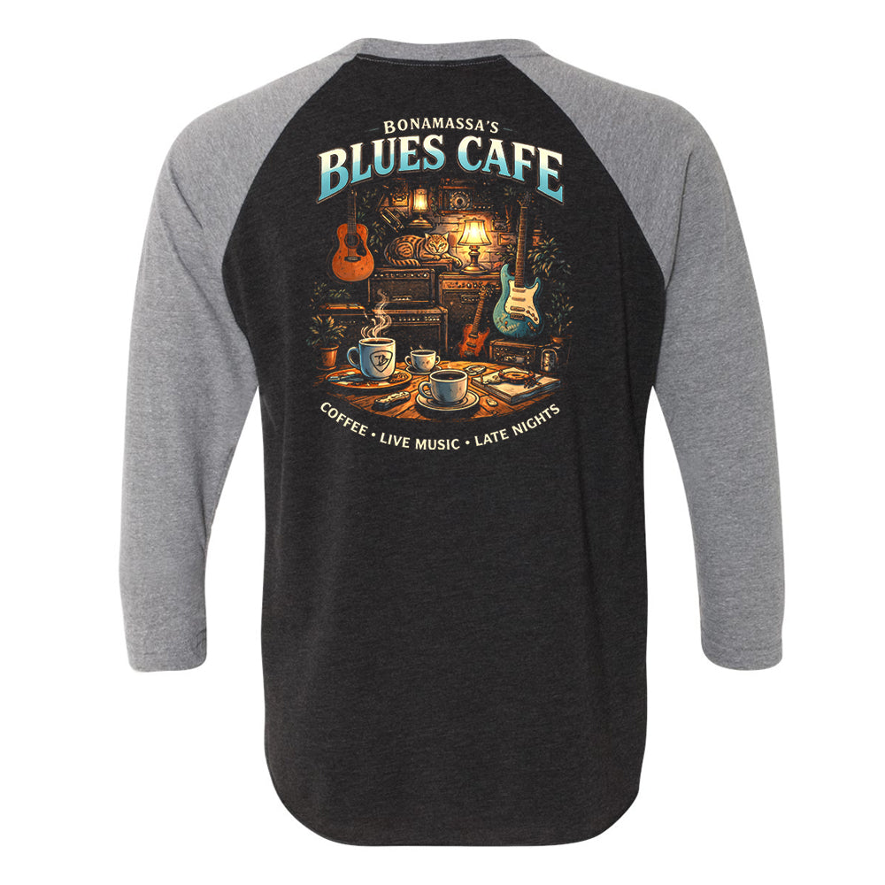 Bonamassa Cafe Blues 3/4 Sleeve T-Shirt (Unisex)