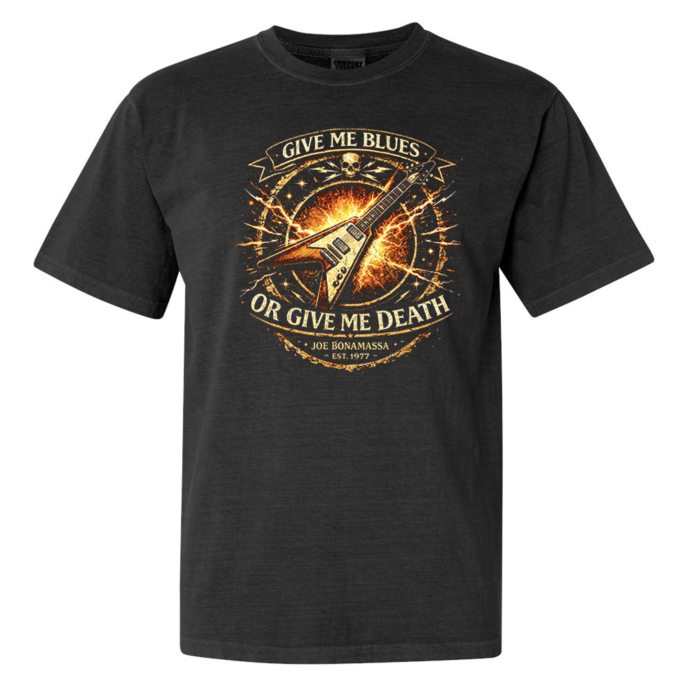 Give Me Blues Or Give Me Death Comfort Colors® Heavyweight T-Shirt (Unisex)