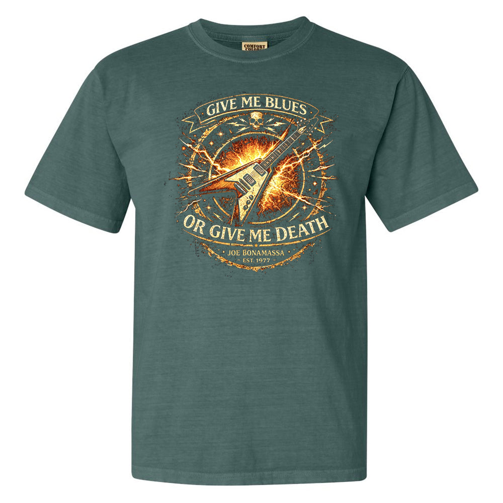 Give Me Blues Or Give Me Death Comfort Colors® Heavyweight T-Shirt (Unisex)