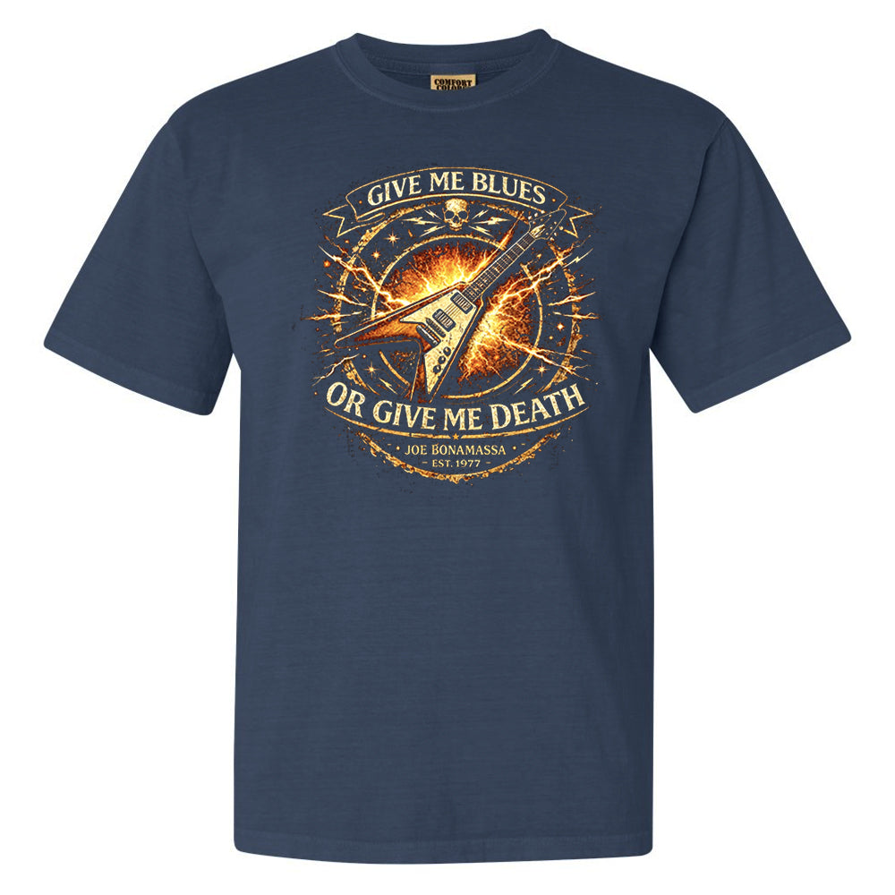 Give Me Blues Or Give Me Death Comfort Colors® Heavyweight T-Shirt (Unisex)