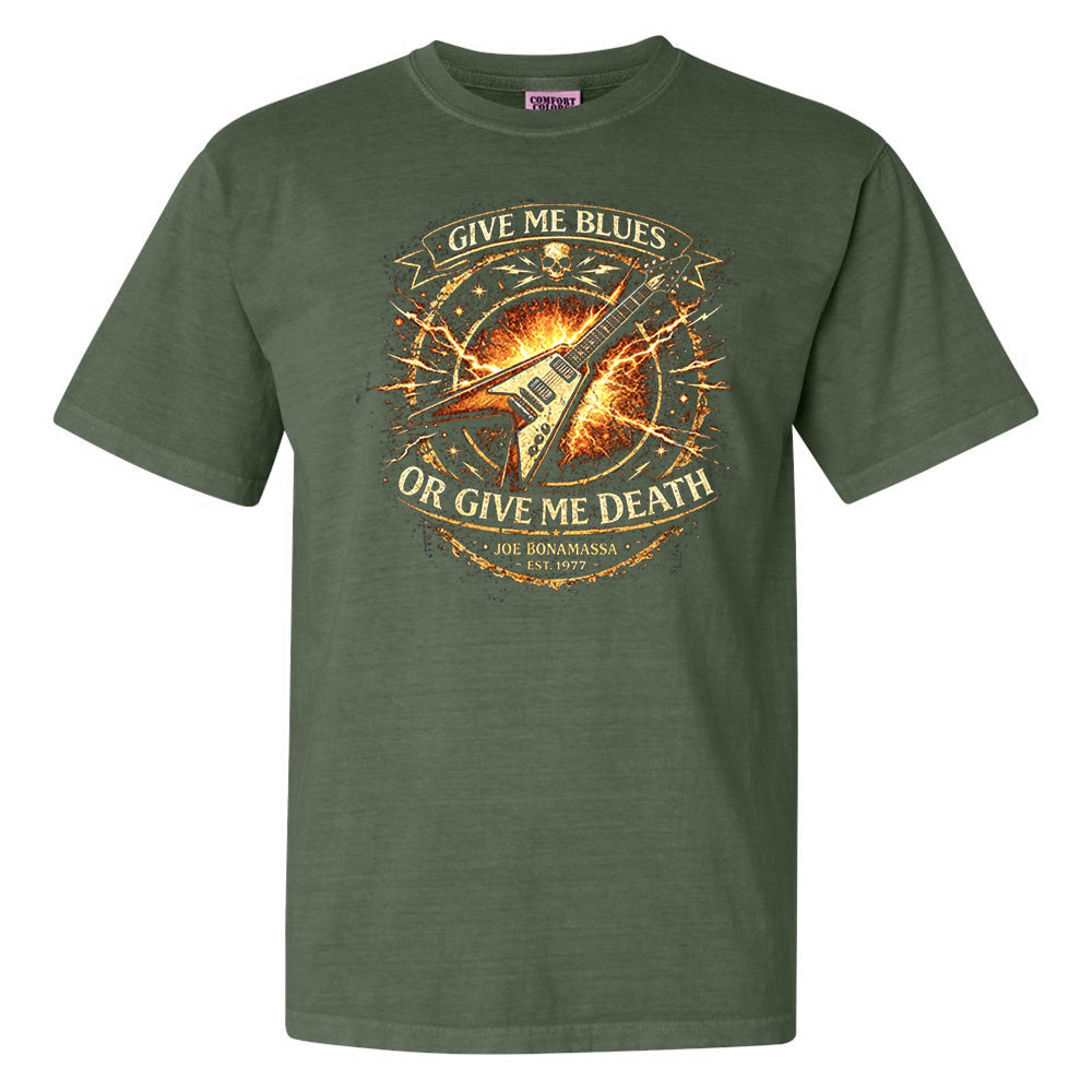 Give Me Blues Or Give Me Death Comfort Colors® Heavyweight T-Shirt (Unisex)