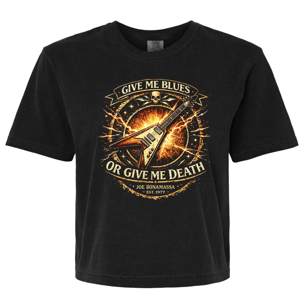 Give Me Blues Or Give Me Death Comfort Colors® Heavyweight Boxy T-Shirt (Women)