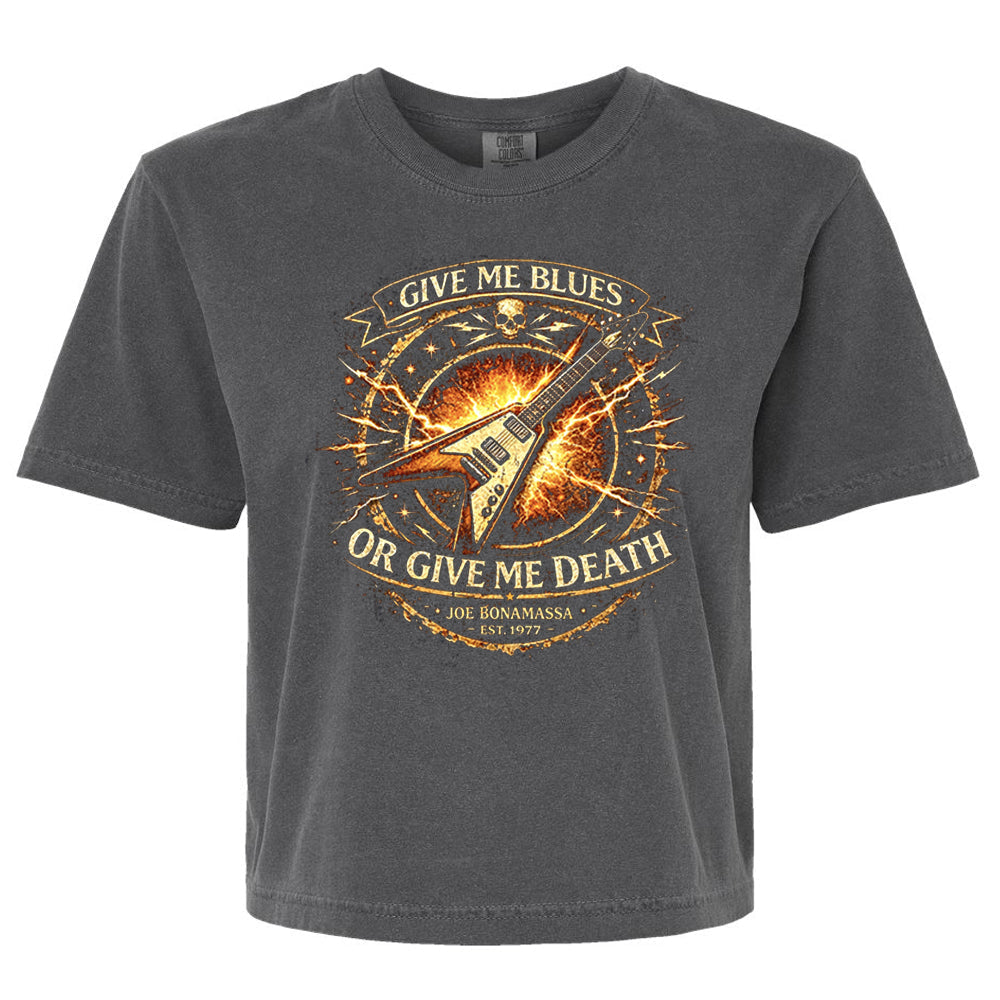 Give Me Blues Or Give Me Death Comfort Colors® Heavyweight Boxy T-Shirt (Women)