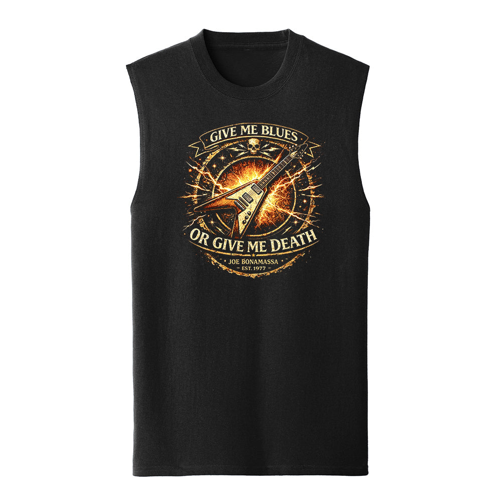 Give Me Blues Or Give Me Death Port & Co™ Sleeveless T-Shirt (Men)