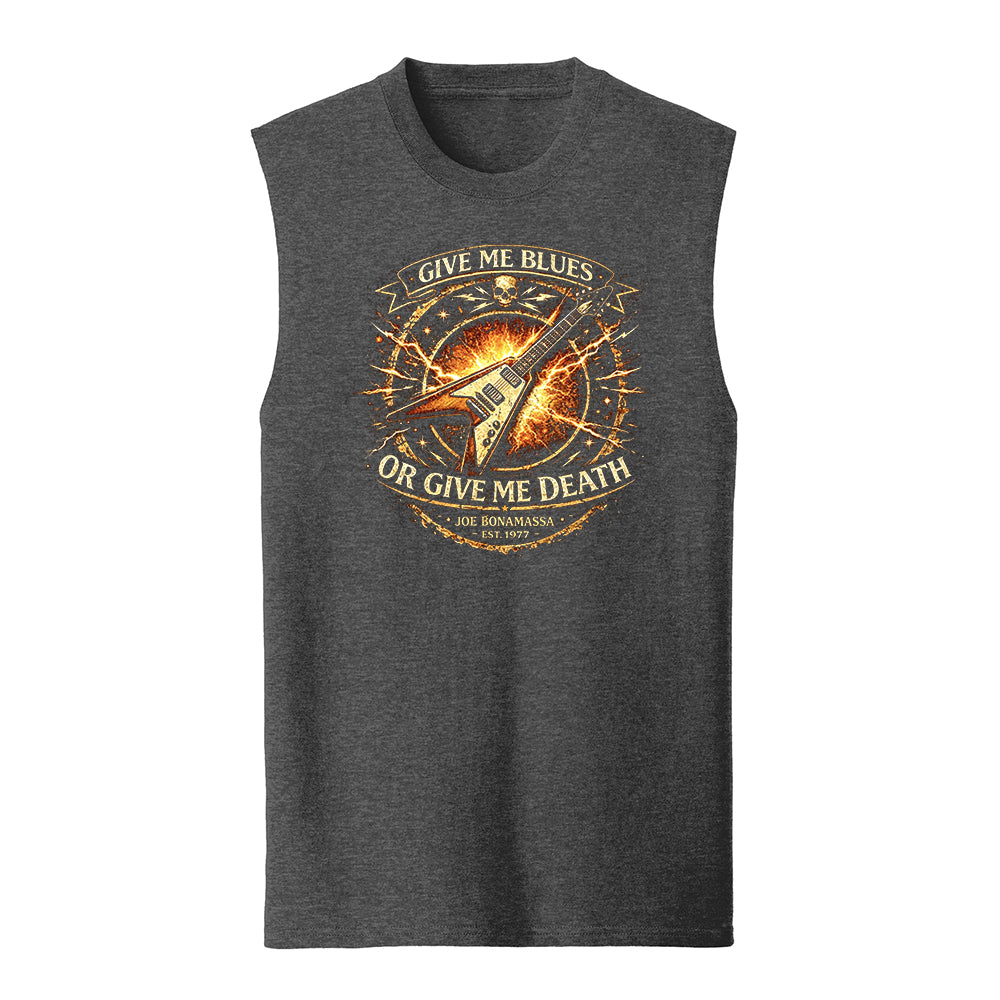 Give Me Blues Or Give Me Death Port & Co™ Sleeveless T-Shirt (Men)