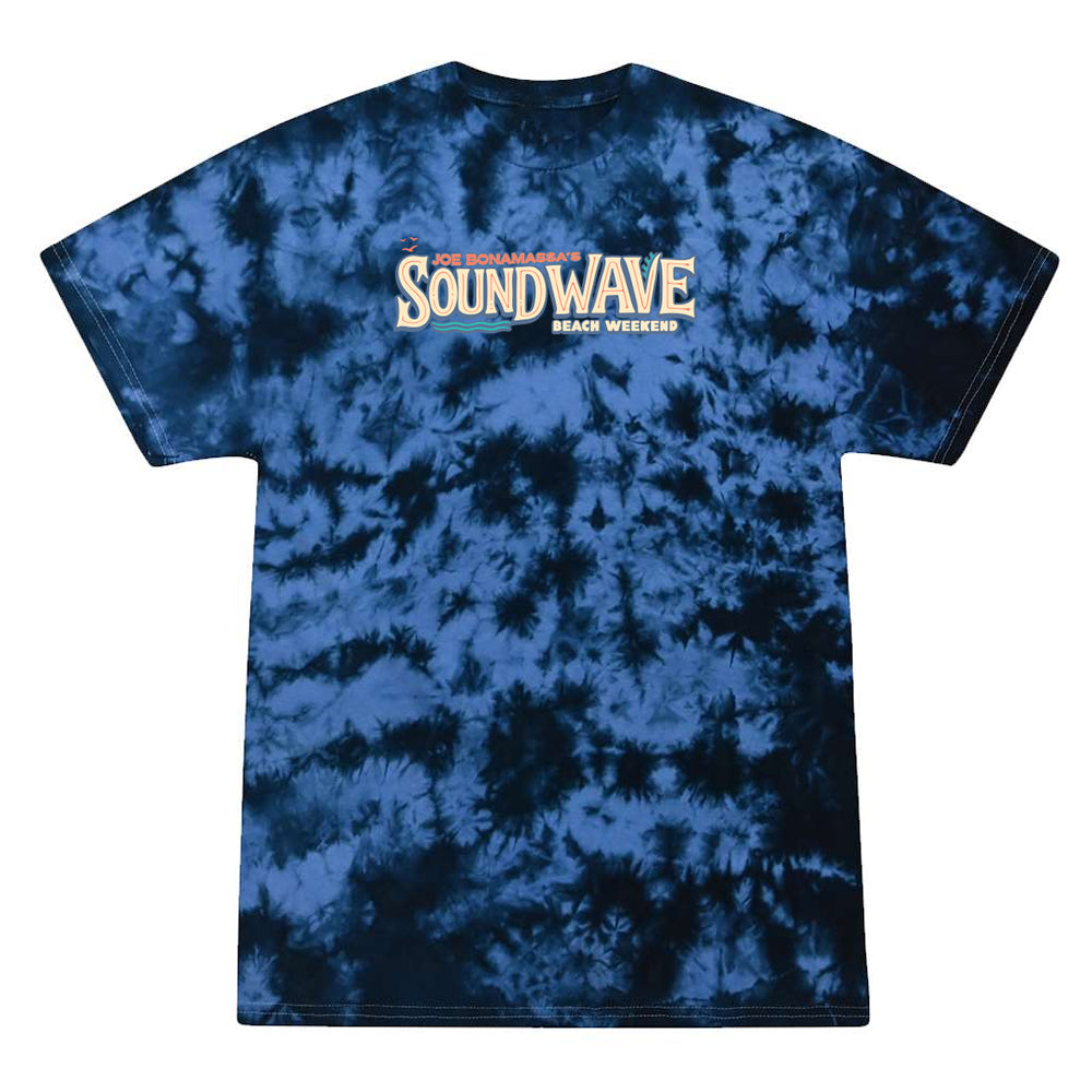 2027 Sound Wave Beach Weekend Crystal Tie Dye T-Shirt (Unisex)