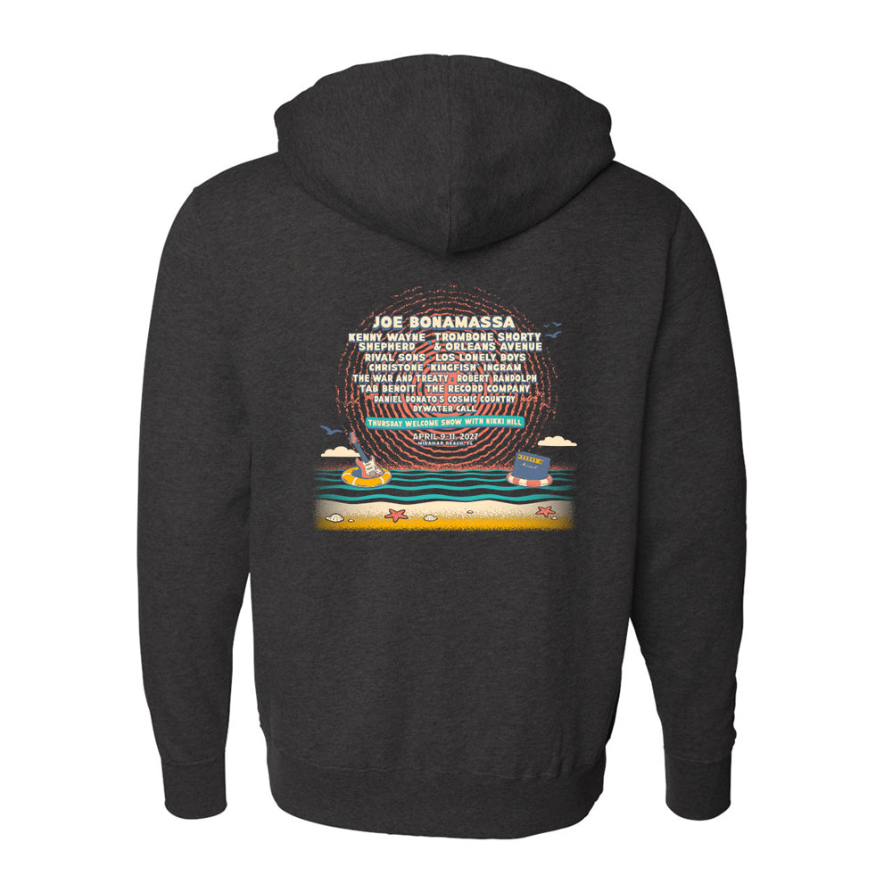 2027 Sound Wave Beach Weekend Pullover Hoodie (Unisex)