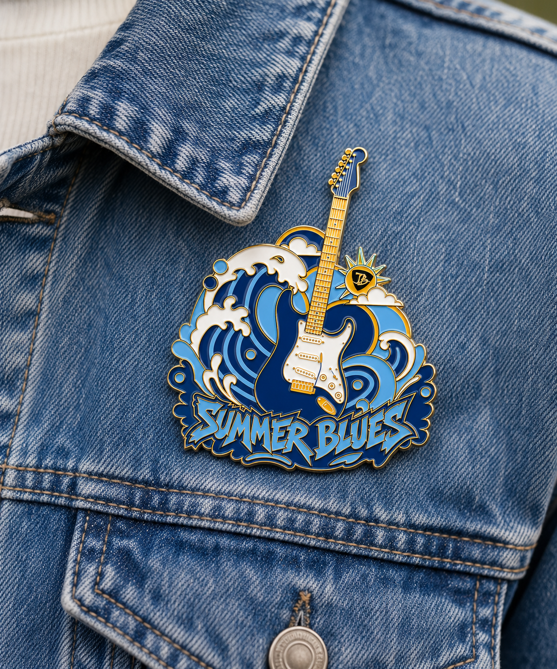 Summer Blues Pin